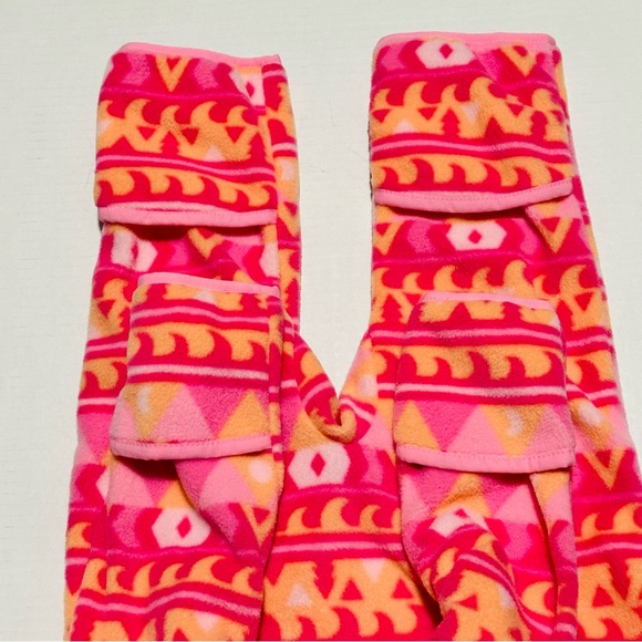 Columbia Pink Orange Fleece Onesie Toddler Size 18-24M - Picture 4 of 5